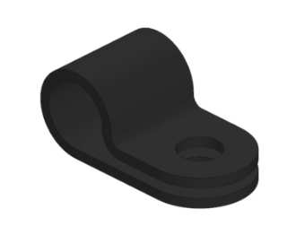 Clip Ø6.5 mm Noir n°3