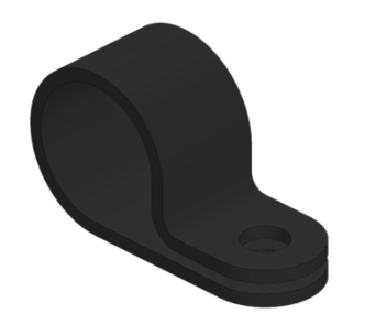 Clip Ø12.5 mm Noir n°7