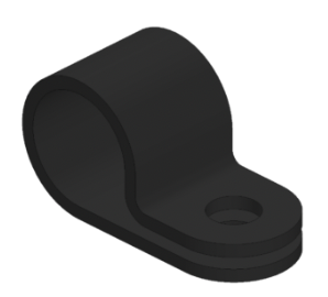 Clip Ø9.5 mm Noir n°5